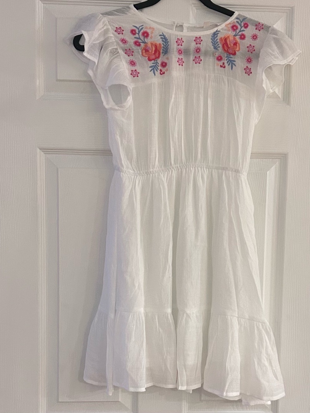 Mine Brand Mini Dress Size Small Nordstrom White Floral Embroidered NWOT